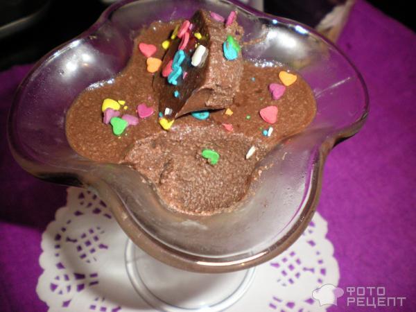 Рецепт Шоколадно-сливочный десерт фото