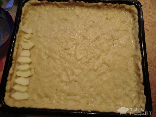 Рецепт Пирог из пресного теста с яблоками и ягодами фото