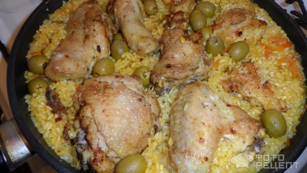 Рецепт Курица с рисом и овощами фото