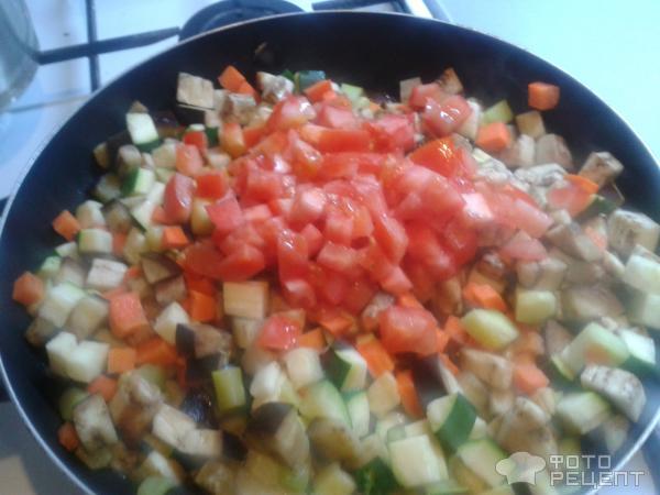Рецепт Конгрио с рисом жасмин и овощным соте фото