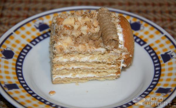 Рецепт торта из печенья Танк фото