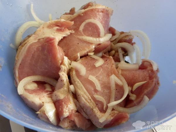 Рецепт: Свинина, запеченная с картофелем в рукаве фото