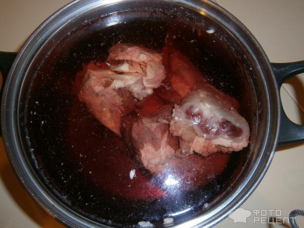 Рецепт Борщ из мяса лося на кости фото