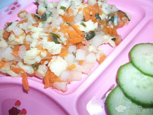 Рецепт Рыба с овощами для детей фото