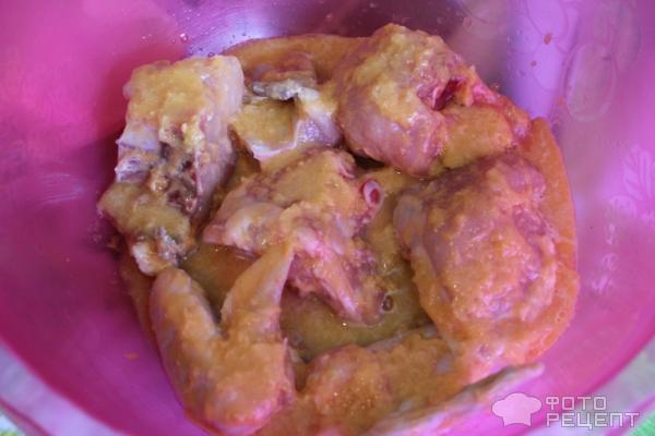 Рецепт Курица в соусе из мандаринов и горчицы фото