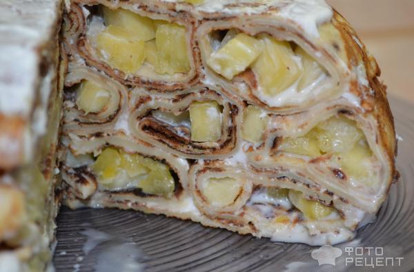 Торт «Панчо» с миндалем и ананасами рецепт – Европейская кухня: Выпечка и десерты. «Еда»