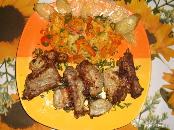 Рецепт мясо гриль с овощами по сычуански фото