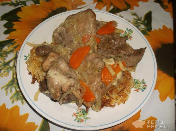 Рецепт мясо кролика на картофеле Бань фото