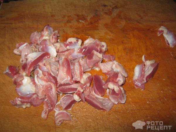Рецепт Куриные желудочки в соевом соусе фото