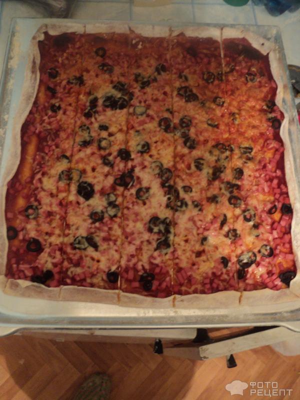 Рецепт Тонкое тесто для настоящей итальянской пиццы без дрожжей фото