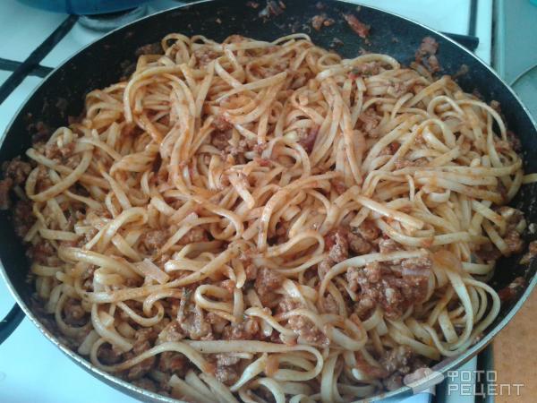 Рецепт Спагетти болоньезе фото