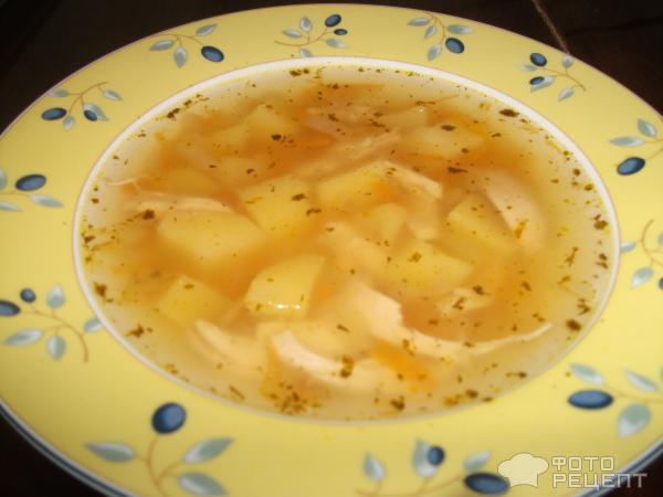 Суп диетический с куриной грудкой и картофелем