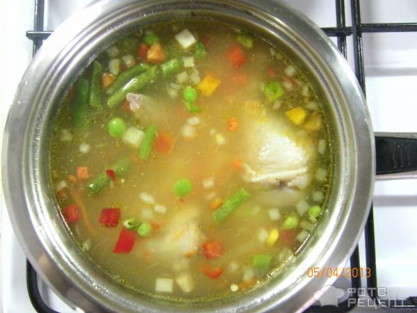Рецепт суп из овощной смеси