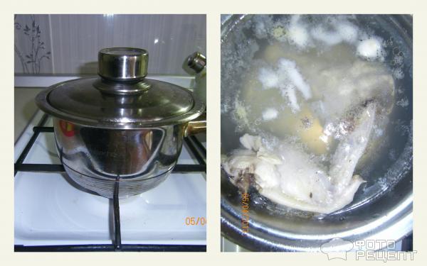 Рецепт Суп из замороженной смеси овощей с куриным мясом фото