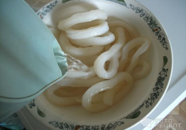Рецепт Кольца кальмара в кляре фото