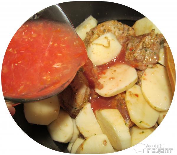 Рецепт Жаркое из свинины с картофелем в мультиварке фото