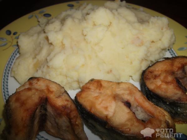Картофельное пюре сливочное с комочками и чесночком