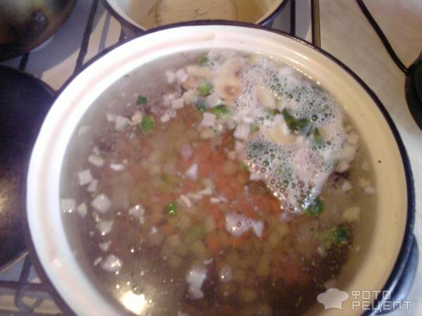 Рецепт Суп грибной с шампиньонами фото