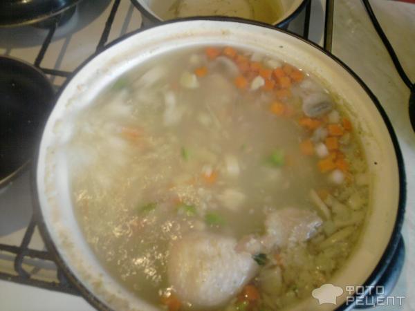 Рецепт Суп грибной с шампиньонами фото