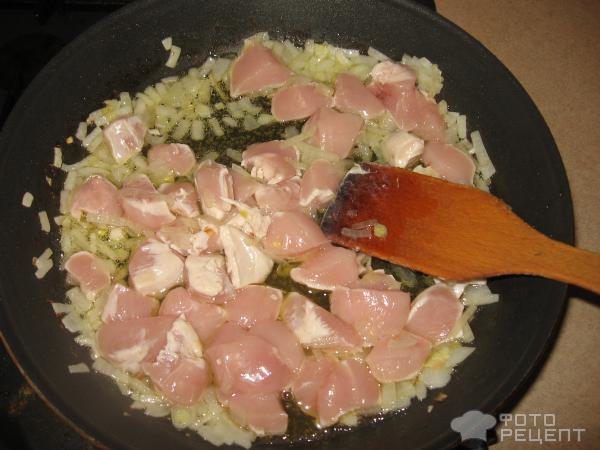 Рецепт Капуста тушеная с курицей фото