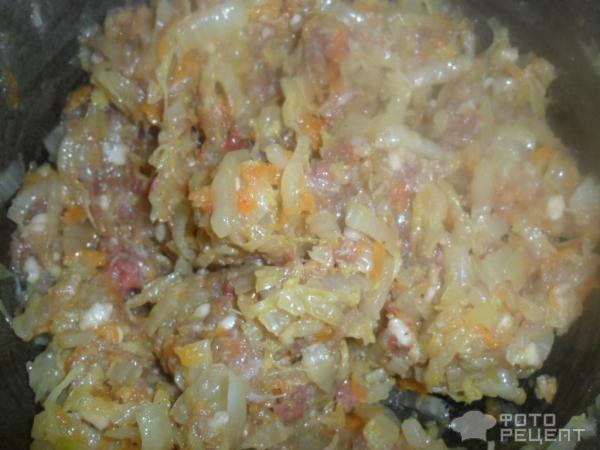 Рецепт Манты из тушеной капусты и мяса фото