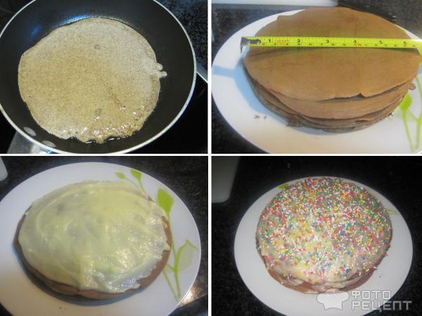 блинный торт из кэроба