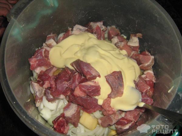 Рецепт Картофель, запечённый в духовке с мясом и овощами фото