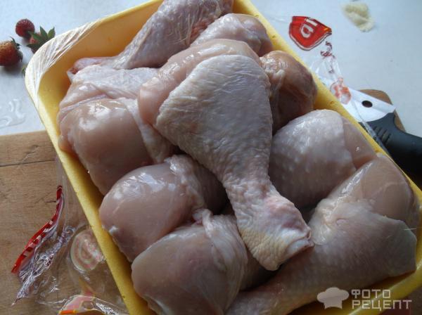 Рецепт куриные голени с орехово-чесночным соусом фото