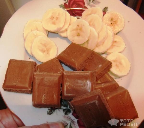 Рецепт песочные булочки с бананово-шоколадной начинкой фото