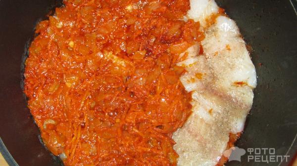 Рецепт Рыбы по-гречески в томатном соусе фото