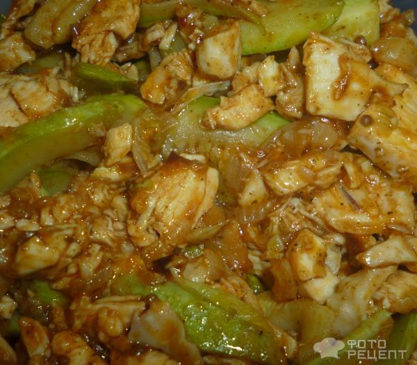 Рецепт Тушеные кабачки фото