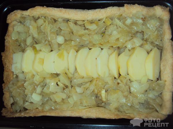 Рецепт Луковый пирог с картофелем фото