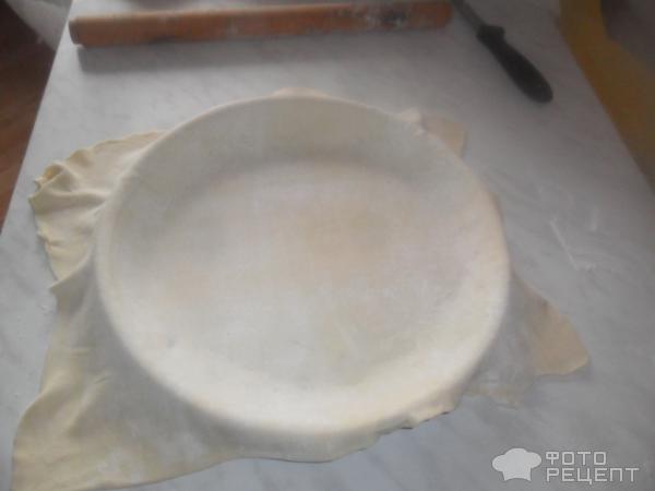 Рецепт Пирог с щавелем из слоеного теста фото