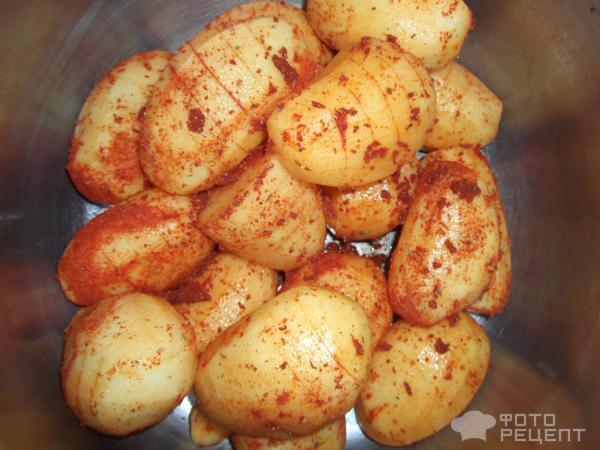 Картошка гармошка в духовке с сыром - рецепт с фото