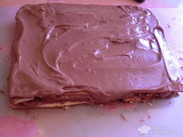 Рецепт Торт песочный с шоколадным кремом фото