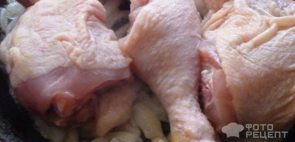 Рецепт Курица тушеная в вине фото