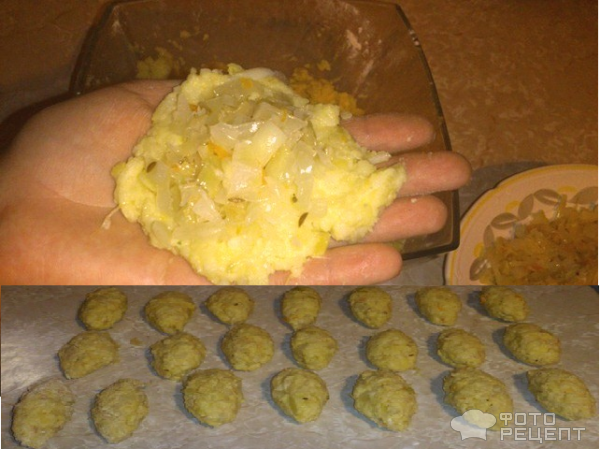 Рецепт Картофельные пирожки с квашеной капустой фото