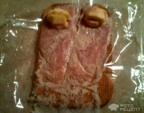 Рецепт Куриные рулетики с яблоками фото