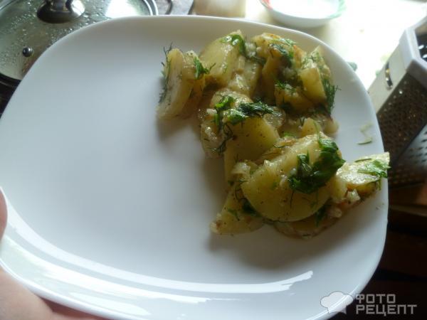 Рецепт Картошечка в духовке с чесночком фото