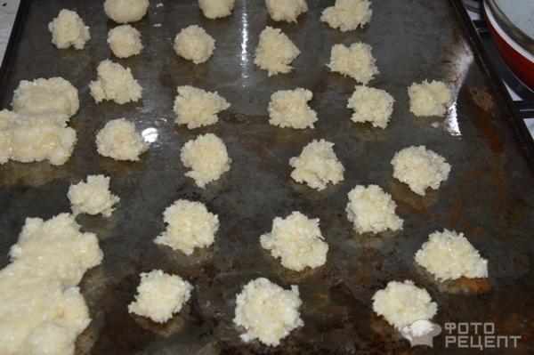 Рецепт Печенье из кокосовой стружки фото