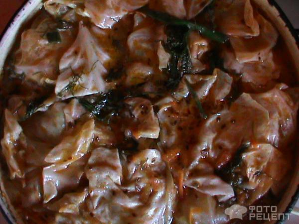 Рецепт Голубцы из куриного фарша с грибами фото