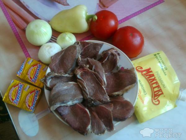 Рецепт Кабанье мясо под шубкой фото