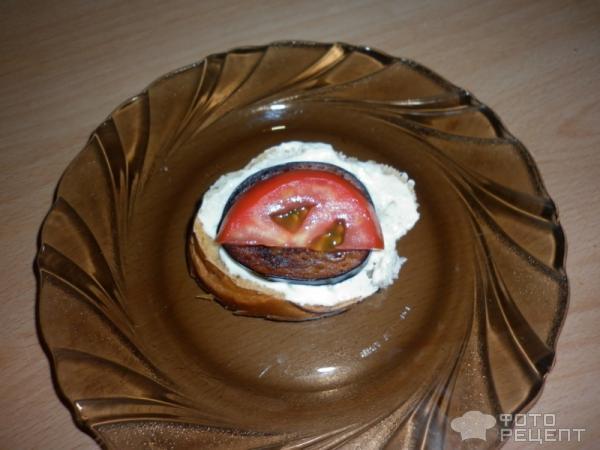 Рецепт Бутерброды с баклажанами и помидорами фото