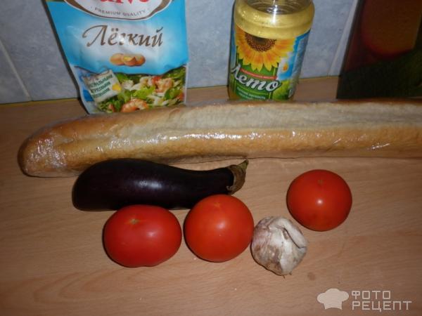 Рецепт Бутерброды с баклажанами и помидорами фото