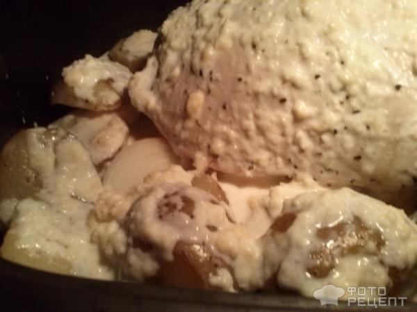 Рецепт Грудка индейки запечённая с картофелем фото