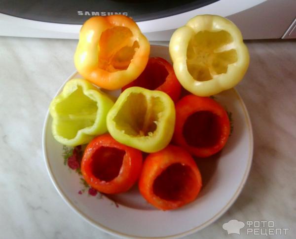 Рецепт Перцы и помидоры фаршированные фото