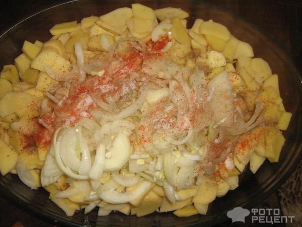 Рецепт Курица запечённая с картофелем фото