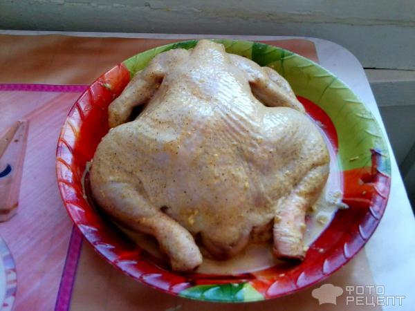 Рецепт Курица в рукаве, фаршированная фото