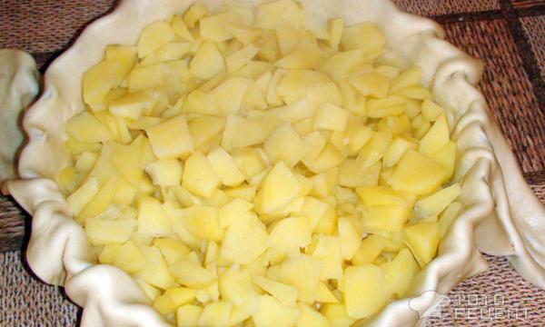 Рецепт Пирог с картофелем и грибами фото