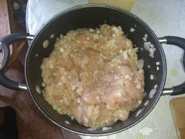 Рецепт Куриные шарики в сливочно-сырном соусе фото